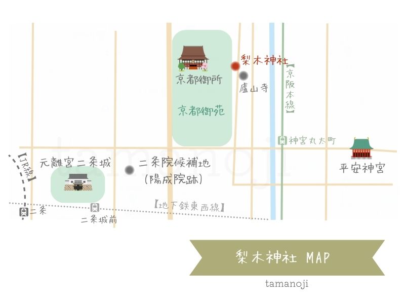 梨木神社MAP